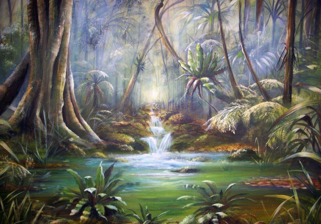 Healing Waters. acrylic 110 x 90cm