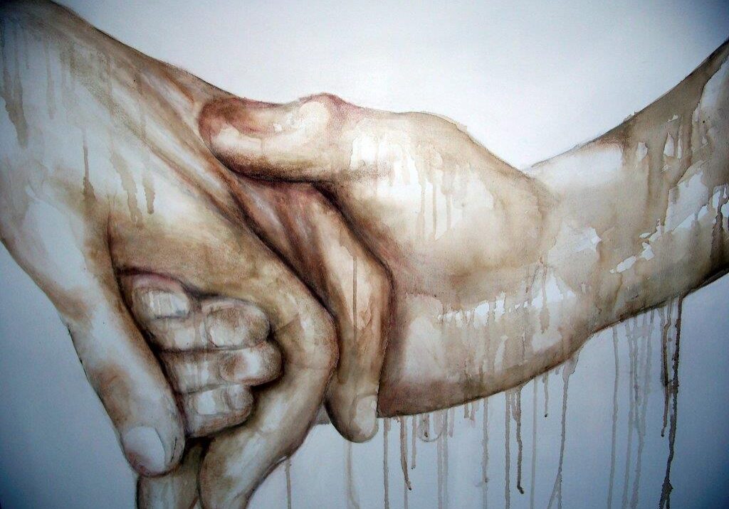 Painting Holding Hands